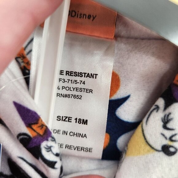 Disney Minnie & Mickey Halloween Two Pieces Pajamas Set Size 18MO - Picture 2 of 4